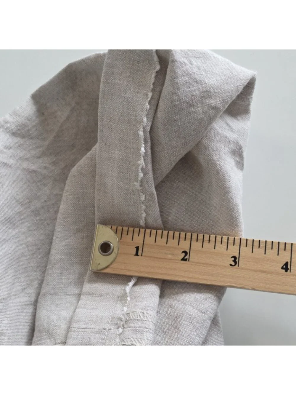Calvin Klein Linen Pants Men 38 Regular Oatmeal Gray Straight Coastal Cruisewear